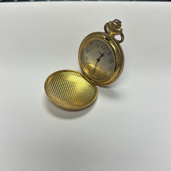 Times pocket watch. This item is used. Works great. - Picture 3 of 4